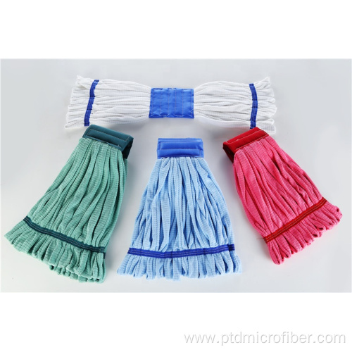 Durable microfiber tube mop head